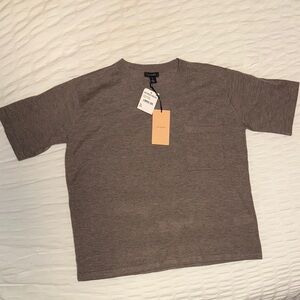 Halogen Heather Brown Short Sleeve Tee